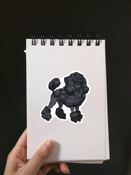 Poodle sticker